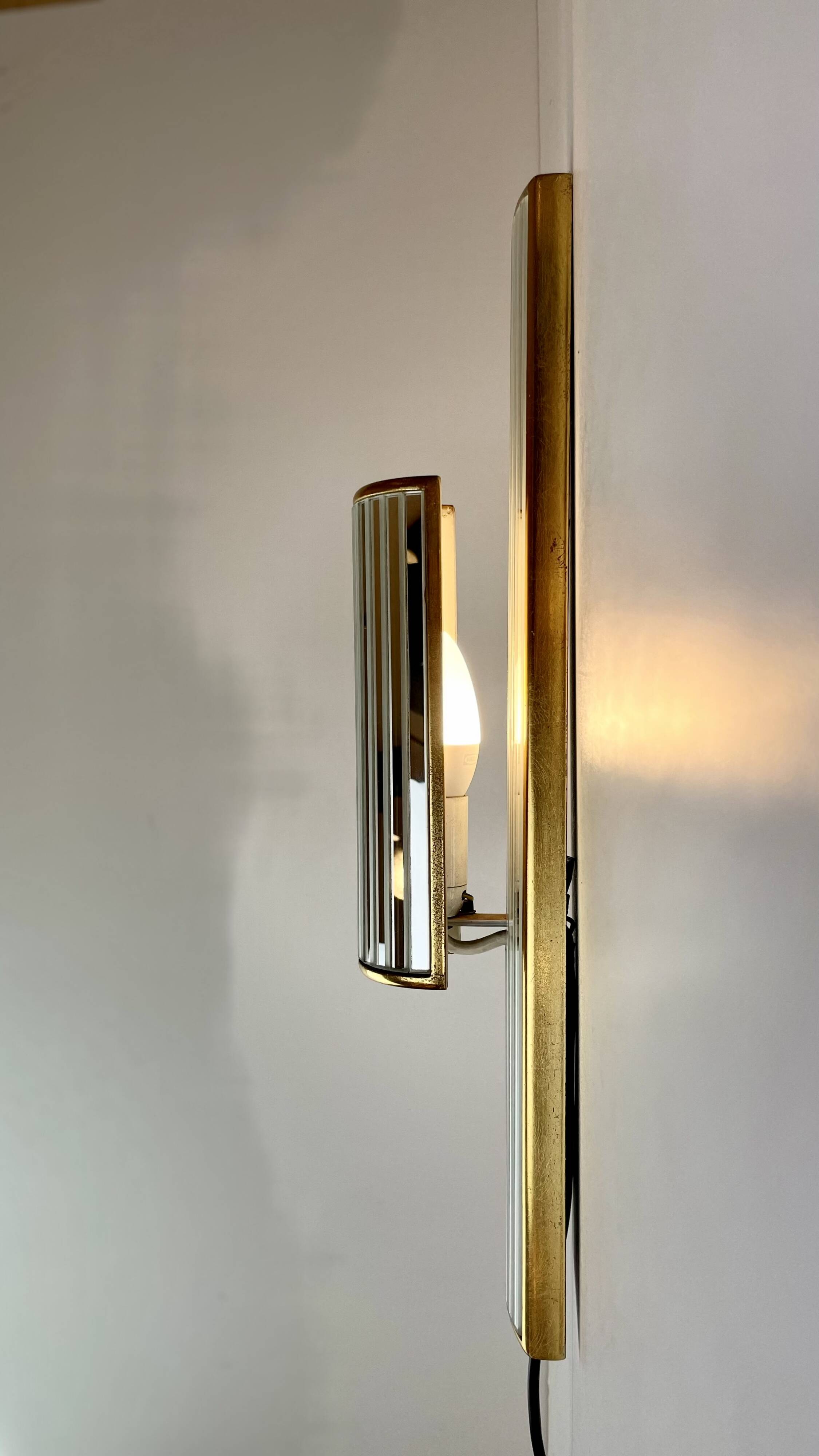 Pair of Mirrored Sconces by Deknudt, 1980s