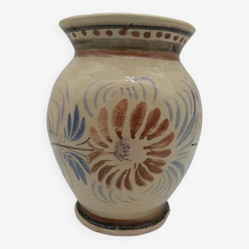 Henriot Quimper vase. HR. With floral decoration.
