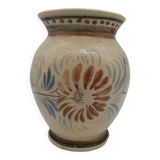 Vase Henriot Quimper . HR .A décor floral .