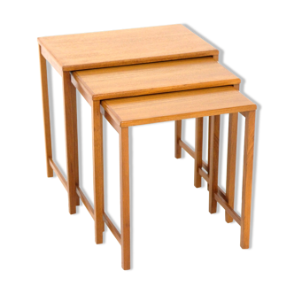 Teak trundle tables, Sweden, 1960