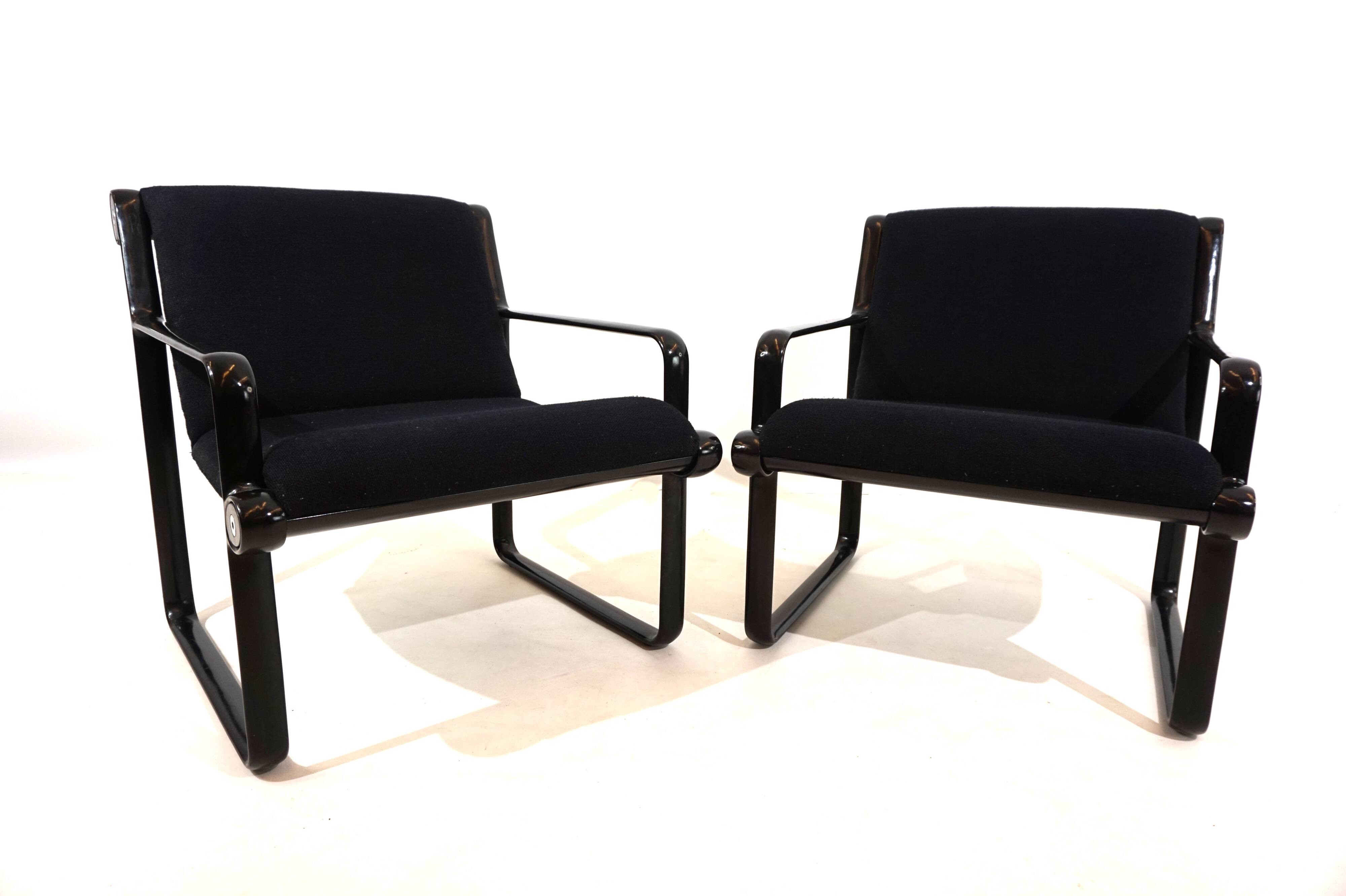 Lot de 2 fauteuils lounge Knoll Sling par Hannah&Morrison