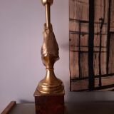 1980s horse head table lamp