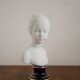 Limoges porcelain girl bust by C.Tharaud