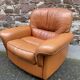 2 retro living room armchairs type club imitation leather design lounge 1960