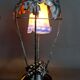 Paire de Lampes Fer Forgé, Thème de la Vigne, Müller Frères, Art Déco, 1925