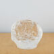 Moulded glass candle holder
