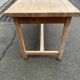 Renovated farmhouse dining table in solid wood 160cm XXth century