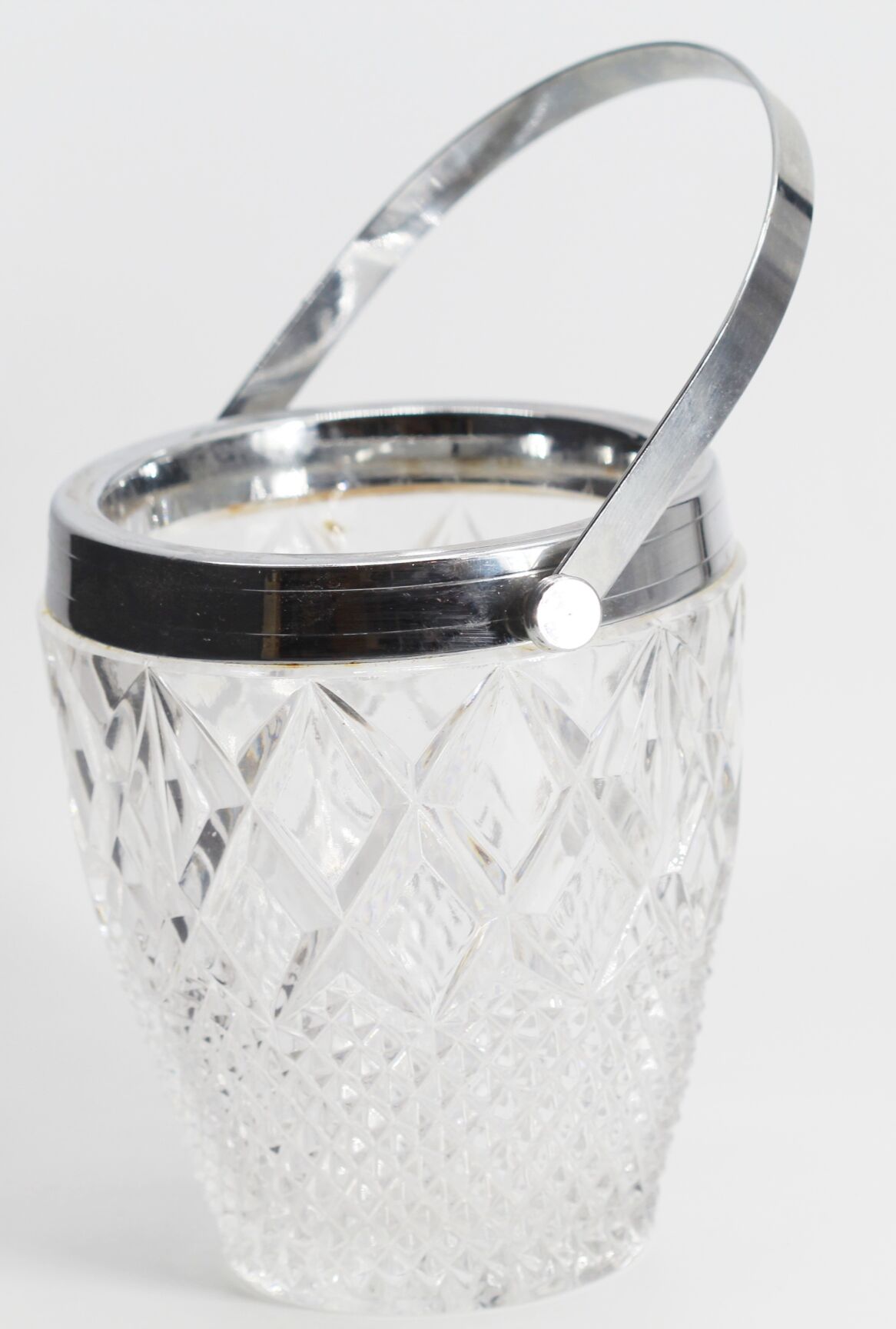 Vintage glass ice bucket