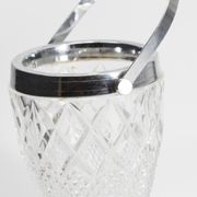 Seau à glace en verre vintage