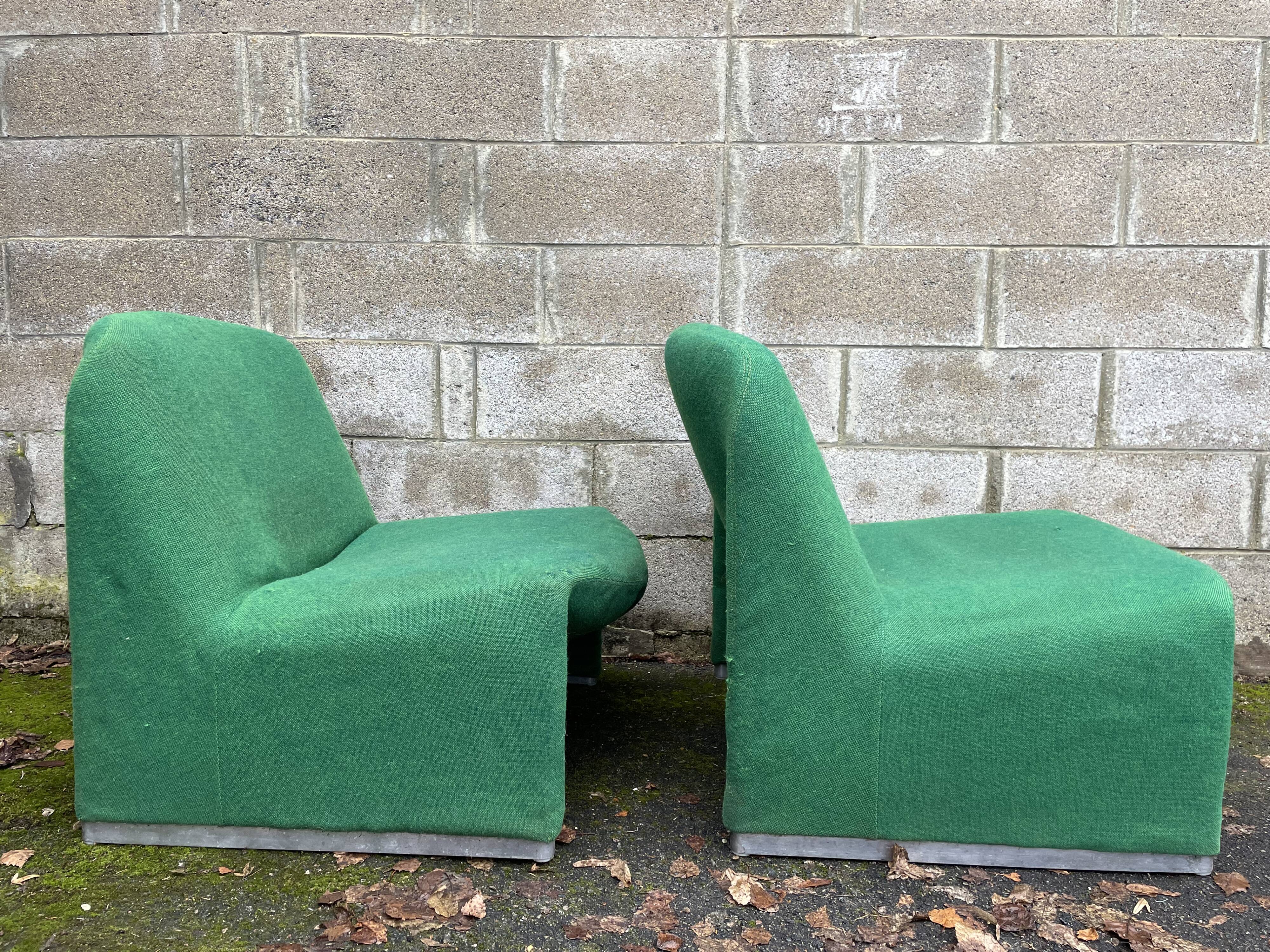 Set of 2 armchairs Alky, Giancarlo Piretti for Castelli, circa 1970