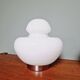 Lampe de table Space Age en opaline blanche, années 70