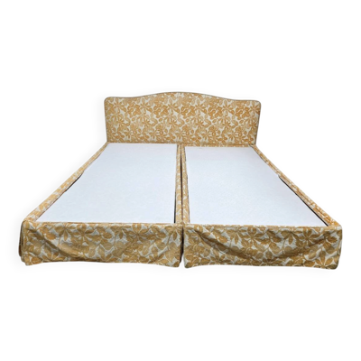 Lit électrique double exclusif 200 cm x 200 cm - Or vintage années 1970.