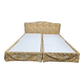 Exclusive Dual electric bed 200 cm x 200 cm - Vintage Gold 1970s.