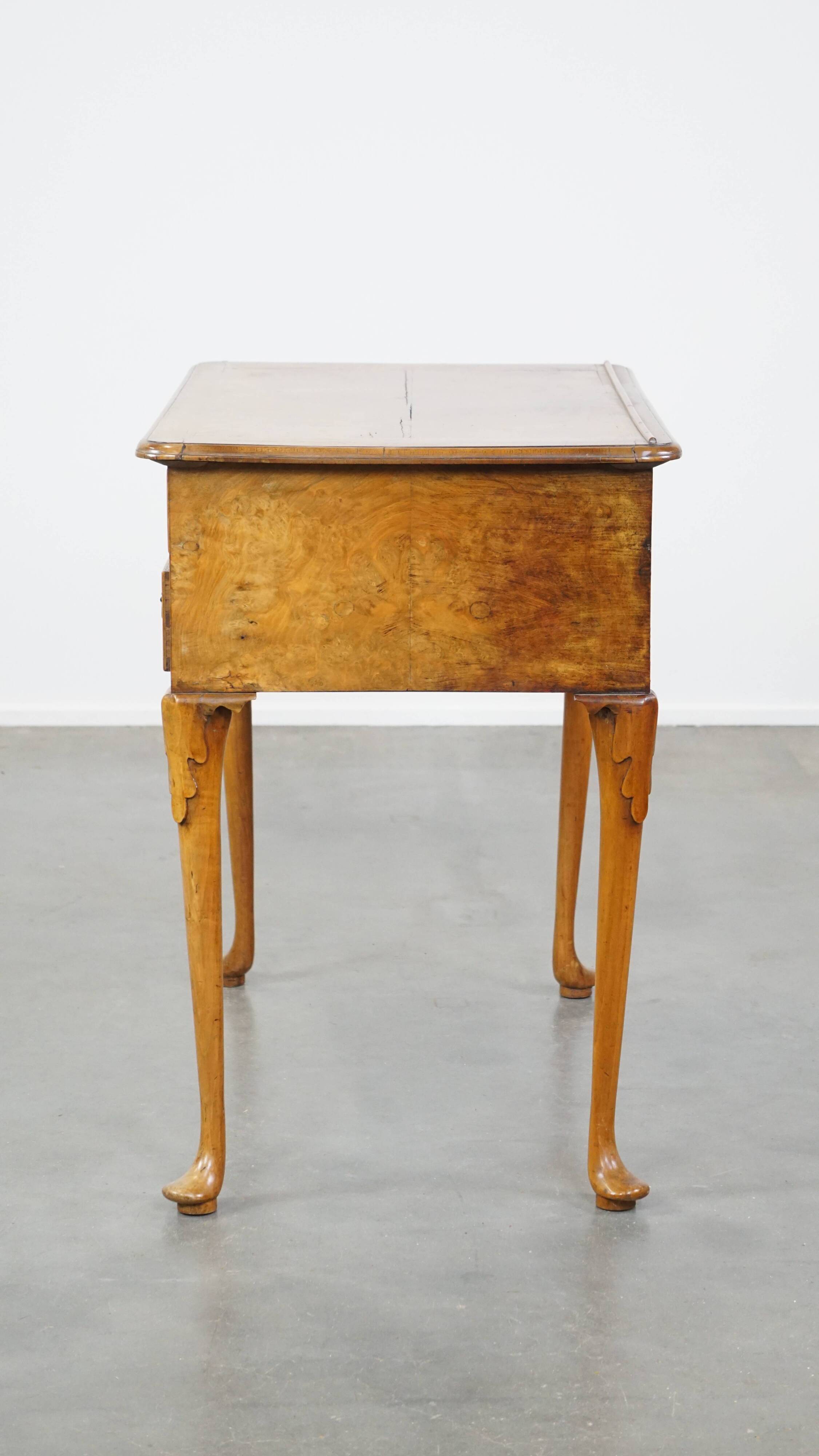 Antique Dutch Walnut Writing/Side Table from the 18th Century
