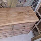 12-drawer craft cabinet in stripped walnut