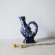 Blue white vase Vallauris