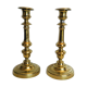 Pair of brass candlesticks