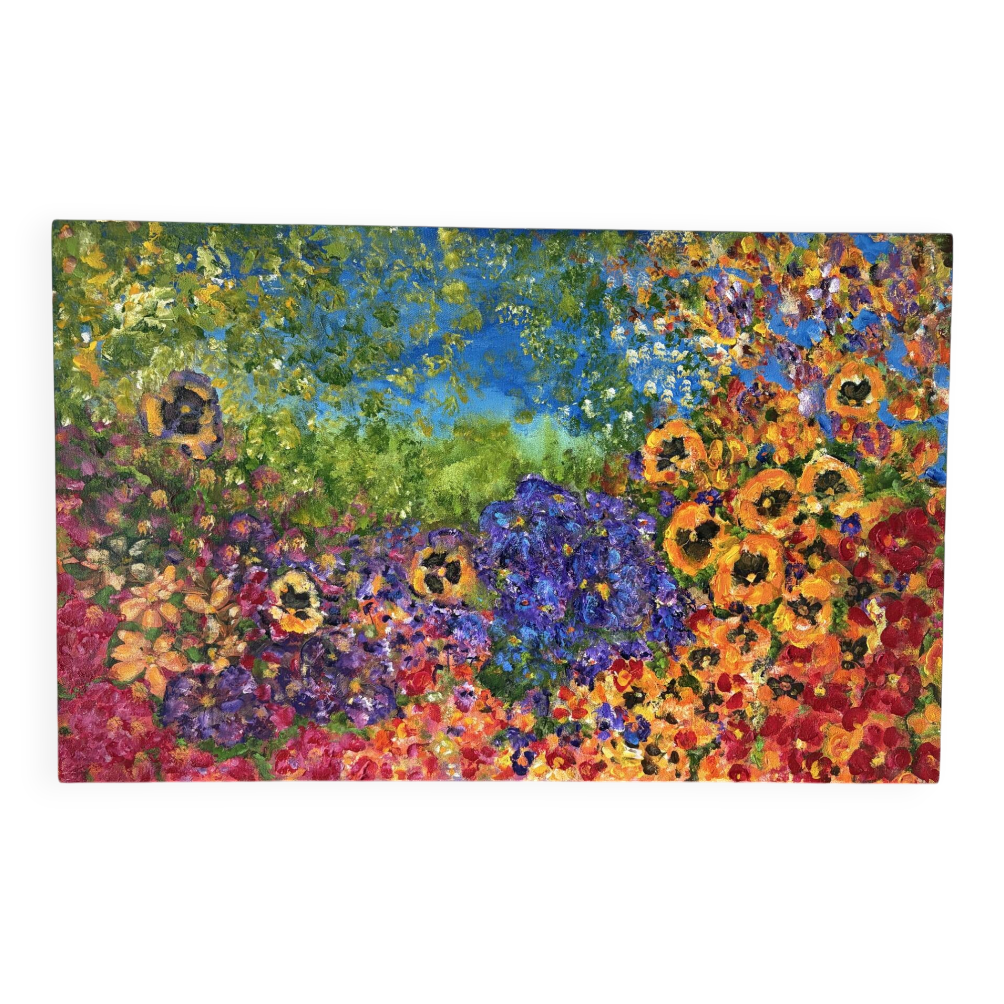 Garden of Thoughts, oil on canvas signed Regina Pecanha 2007