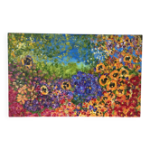 Jardin des pensées, huile sur toile signé Regina Pecanha 2007