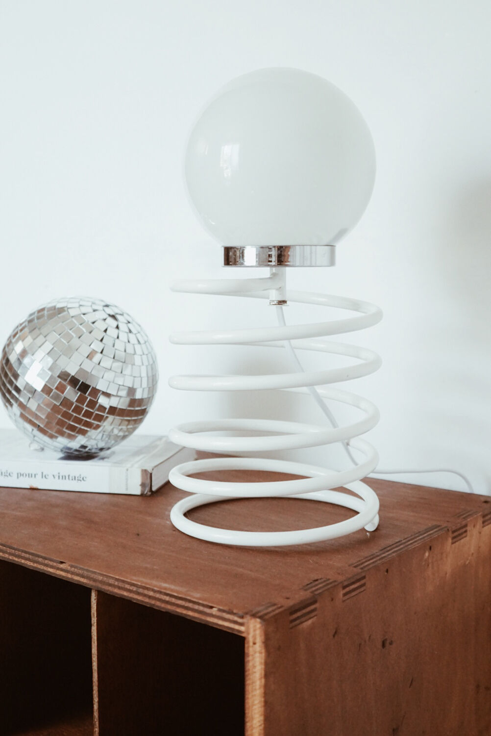 Globe and spring table lamp - Ingo maurer style design 🌿 Vintage