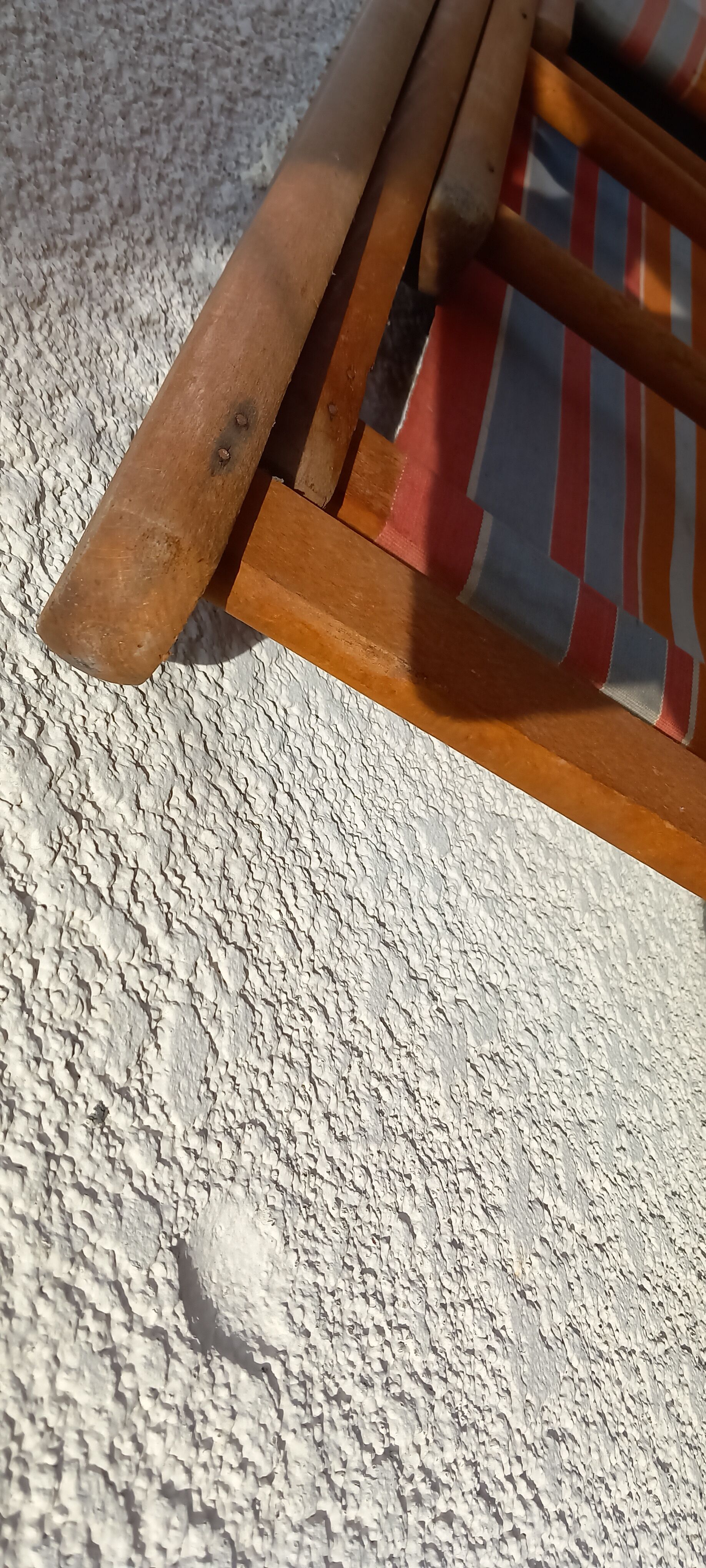 Deck chair, Chilean vintage orange tone