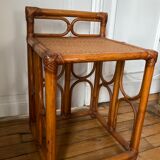 Rattan bedside table