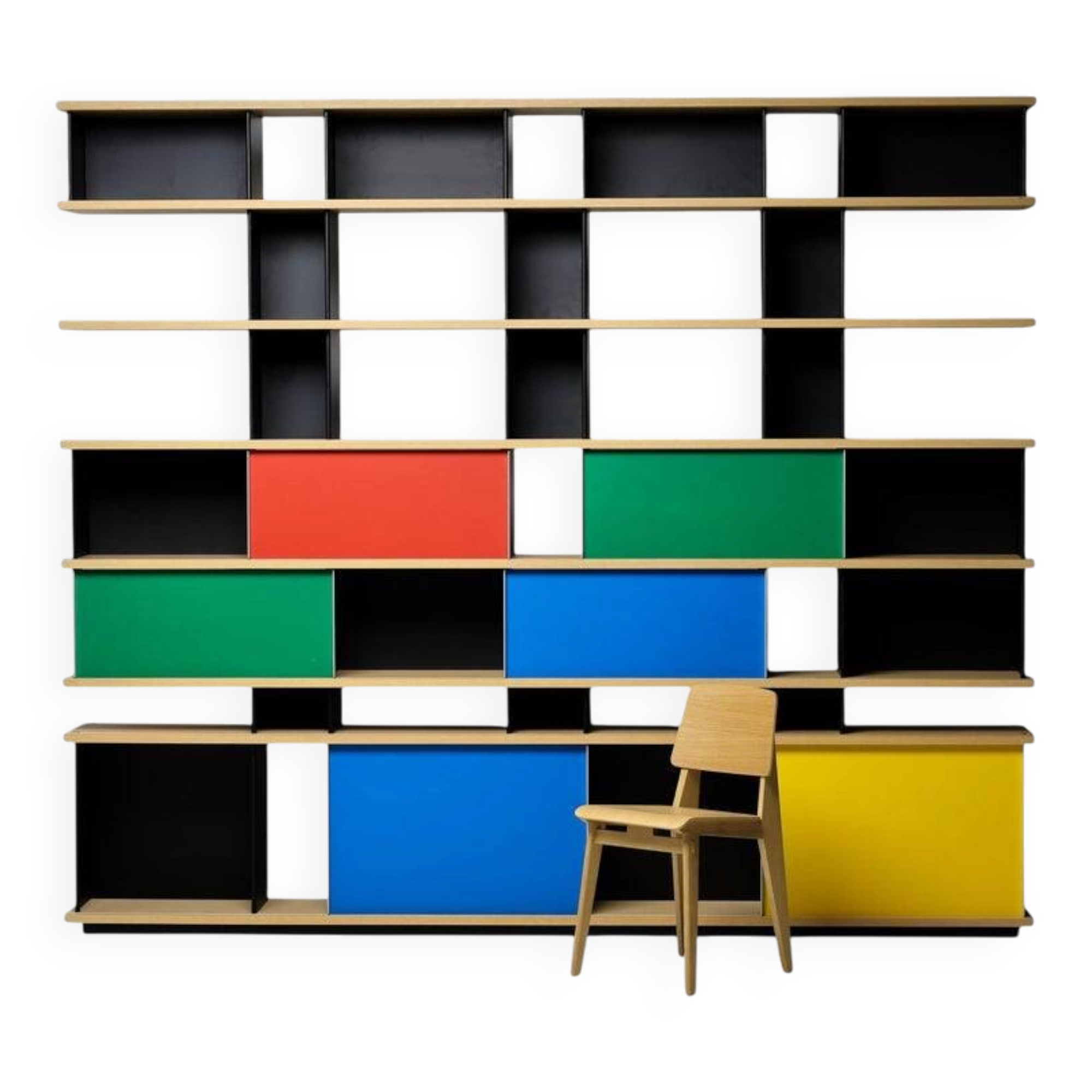 Cassina "Nuage" shelving unit by Charlotte Perriand — numbered edition no. 695