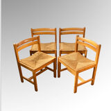 Set of 4 Asserbo chairs by Borge Mogensen for AB Karl Andersson & Soner 1960s