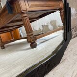 Black art deco mirror 65x46cm