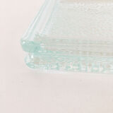 Vide poche en verre recuit bleu