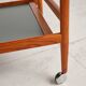 Dessert or bar cart, Dyrlund, mid-20th century design in teak.