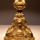 Stunning pair of Rococo Brass table lamps Italy 1920s
