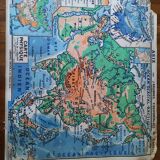 Old map Hatier Asia lablache vidal