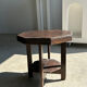 Table d'appoint octogonale piètement quadripode à entretoise de style moderniste
