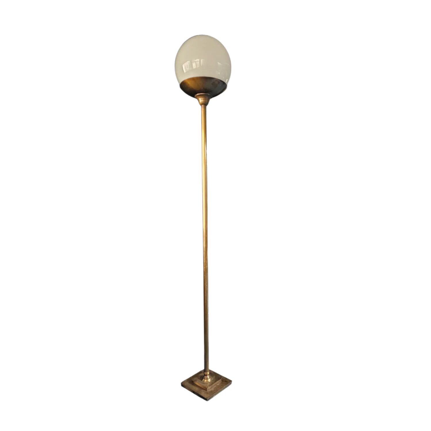 Large brass floor lamp 1970s height 220 cm