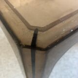 Smoked plastic coffee table 70s