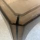 Table basse plastique fumé années 70