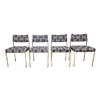 Set de 4 chaises Martin Stoll 1970 vintage