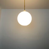 Large opaline lamp by Aloys Gangkofner for Peill and Putzler