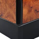 Vintage coffee table in elm burl