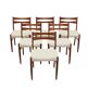 Set of six teak chairs, Danish design, 1960s, made in Denmark
