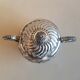 Silver metal sugar pot "extra white metal"