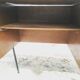 Modernist desk compass feet with drawer box