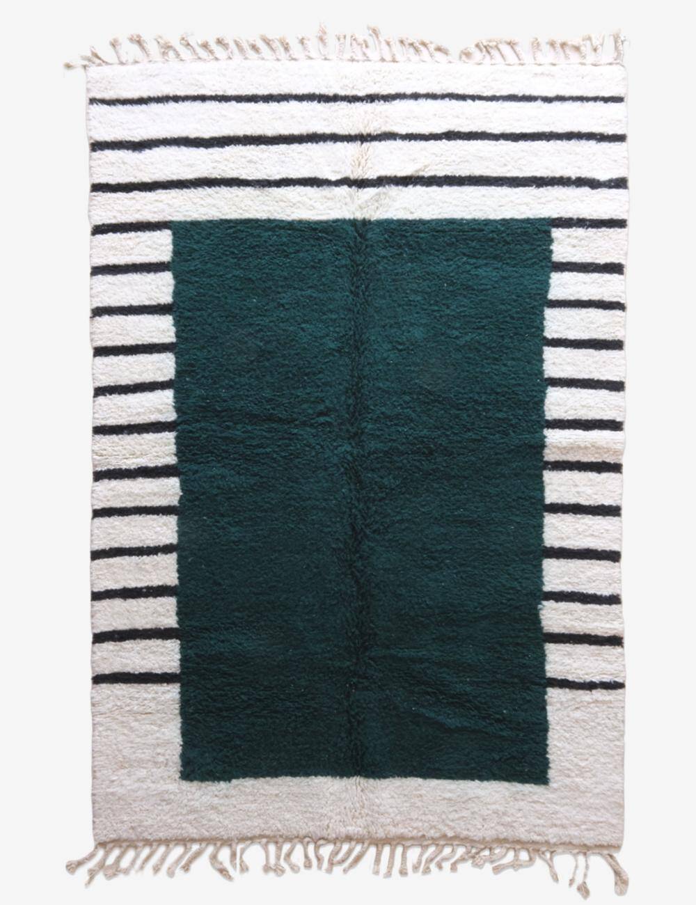 Contemporary Green Rug - 276 x 184 cm