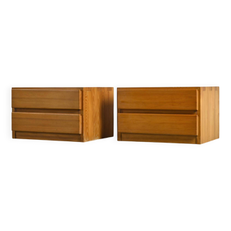 Pair of bedside tables by Maison Regain, 1970s