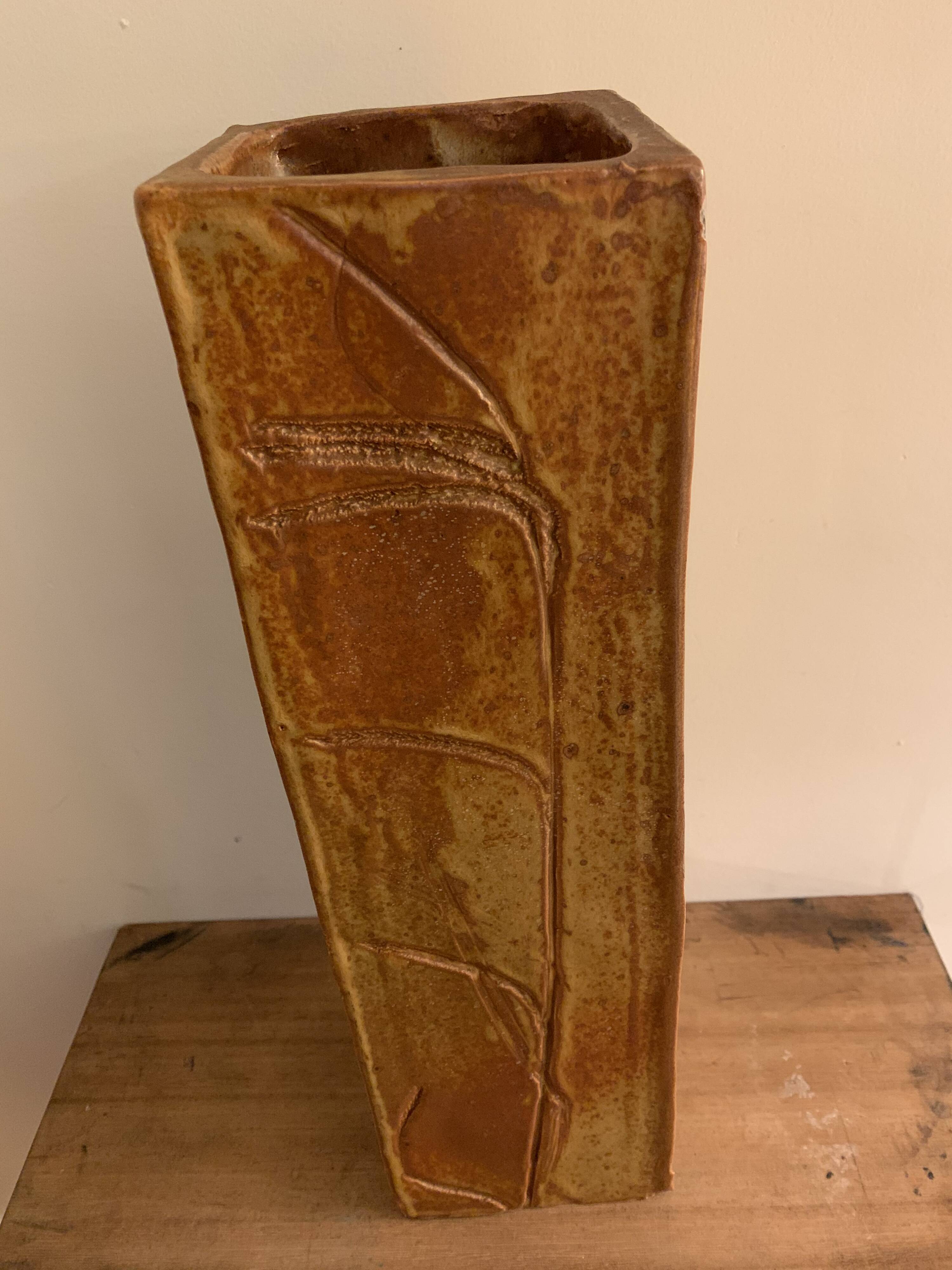 Ceramic vase herbarium G. and E. Solorzano, Castle Pottery