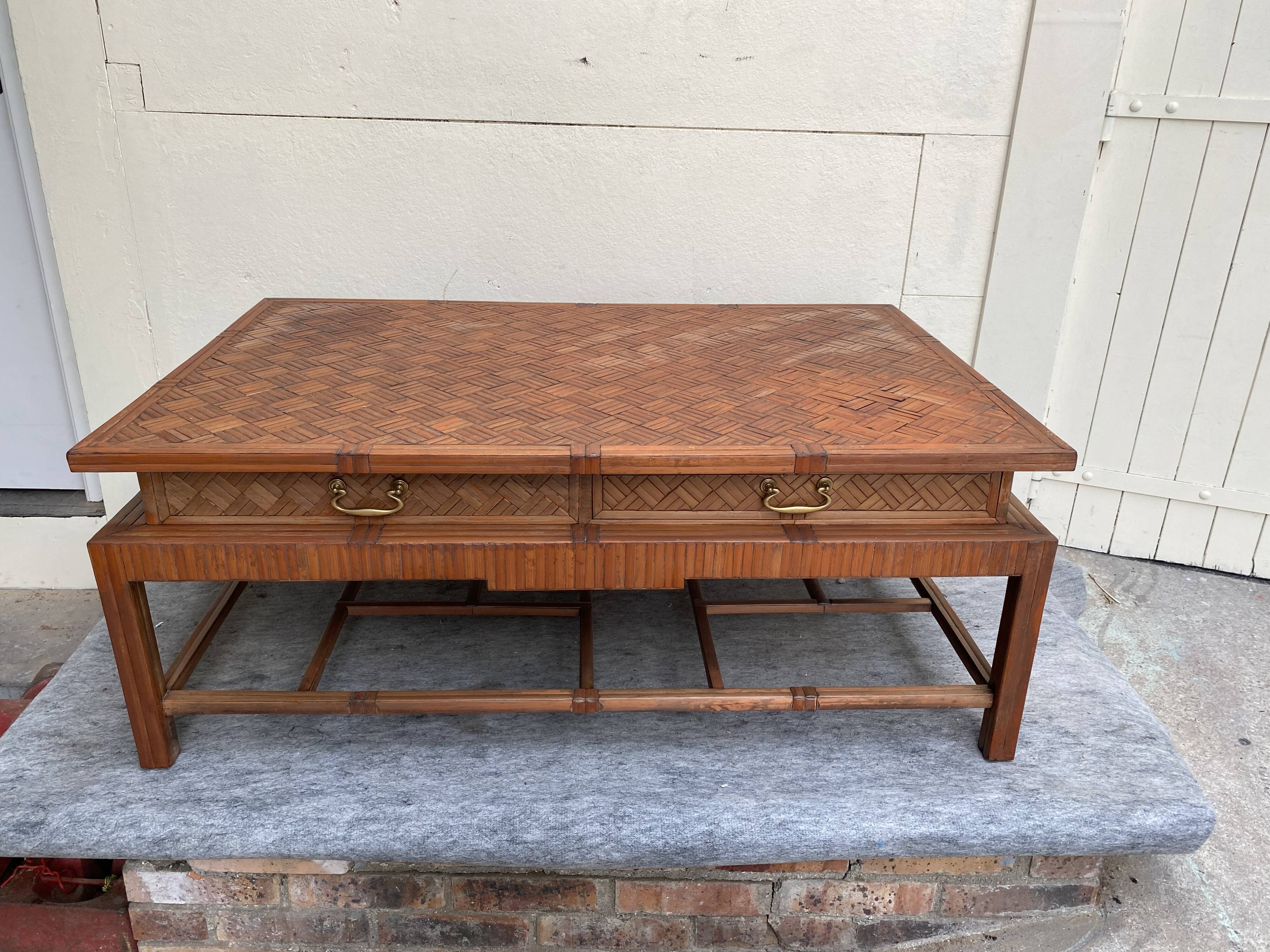 Bamboo coffee table roche-bobois