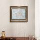 Printed in 1909, map of Verona (Verona), Veneto, Italy.