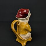 Zoomorphic pitcher pig hotelier waiter
