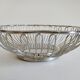 Silver-plated metal basket
